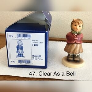Singt Mit! Clear as a bell vintage goebel Hummel 2181 2002